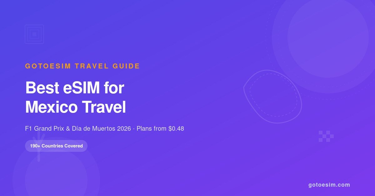Best eSIM for Mexico Travel: F1 Grand Prix & Día de Muertos 2026